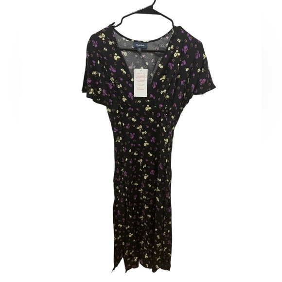 ModCloth Take The Plunge Midi Dress Size XS - Picture 2 of 6